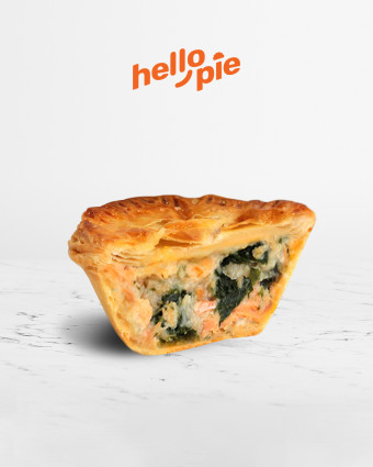 Creamy Salmon Spinach Pie
